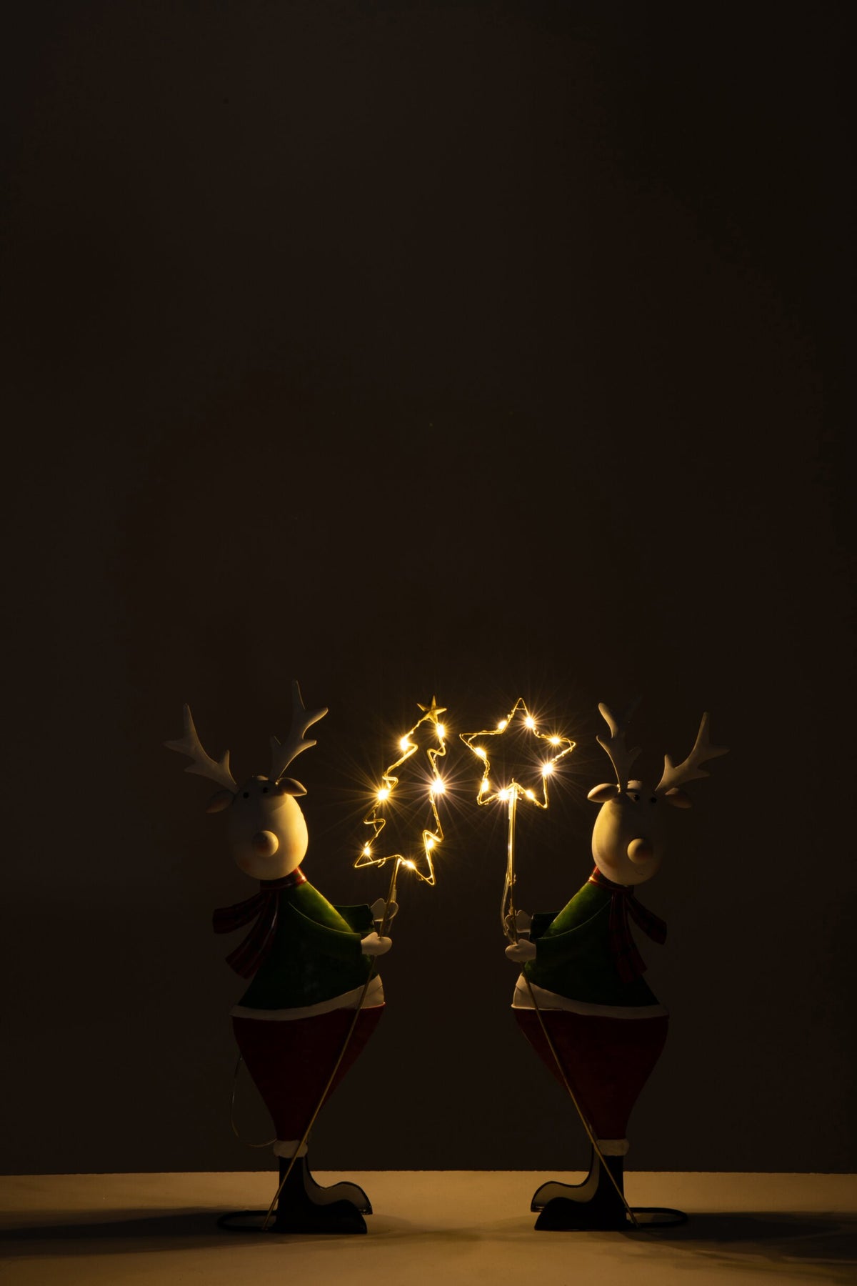 LED Reindeer Holding Star or Tree