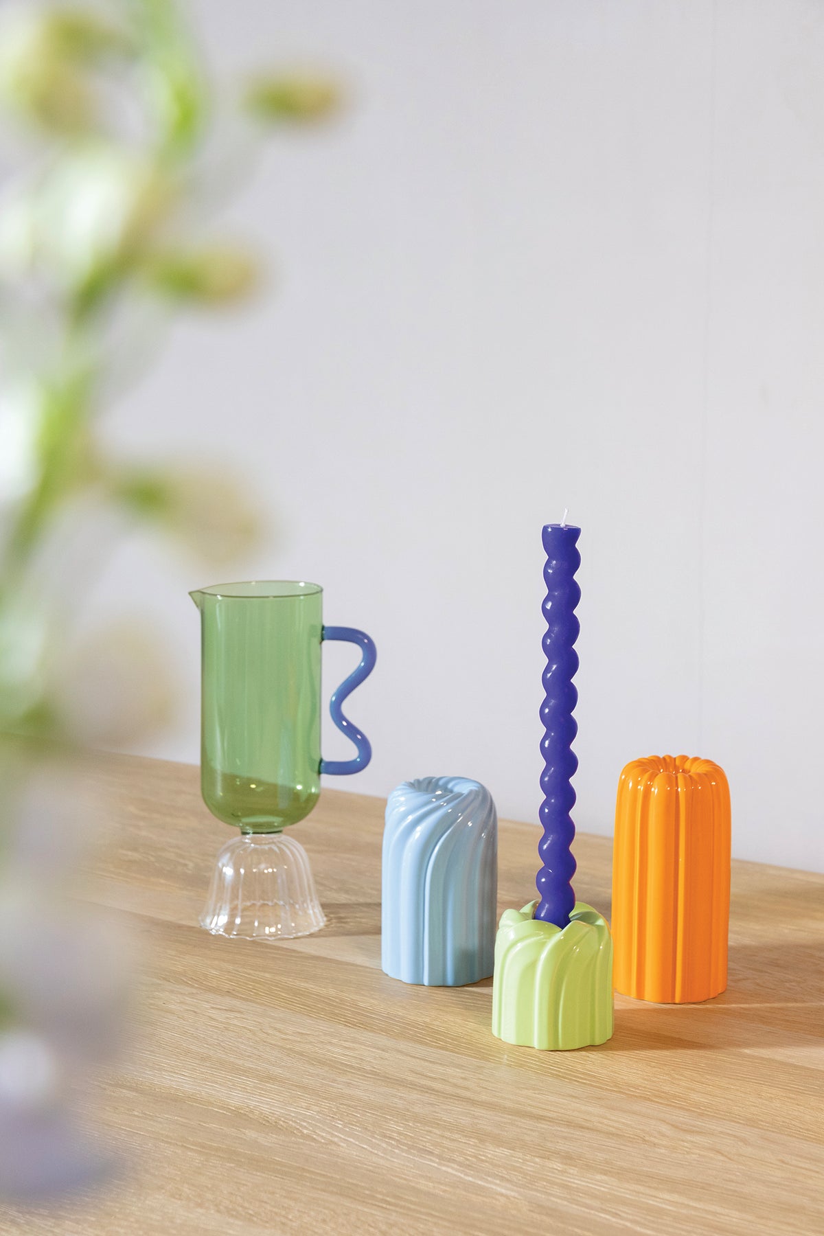 Carafe Tulip Green