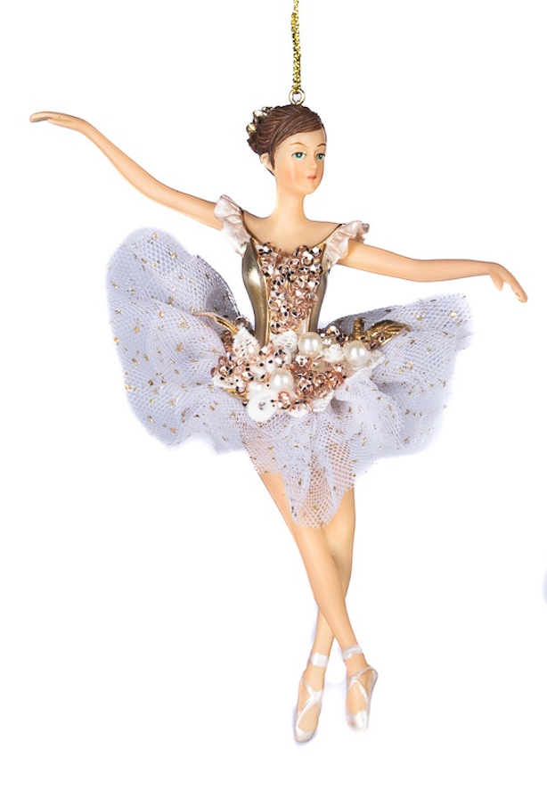 Tulle Pearl Ballerina Ornaments