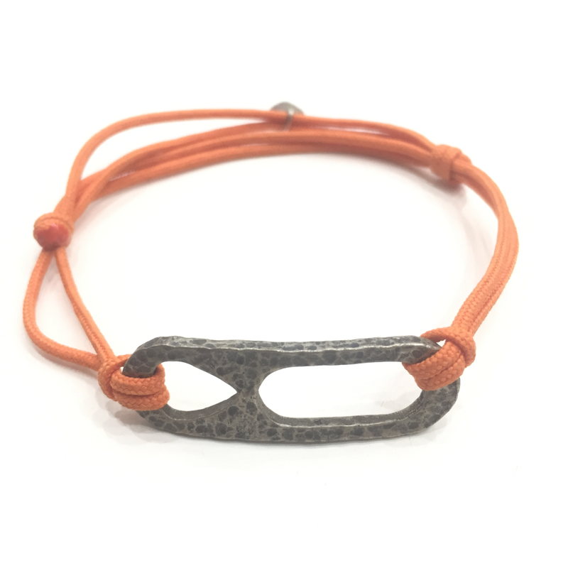 Hammered Oval Bracelet