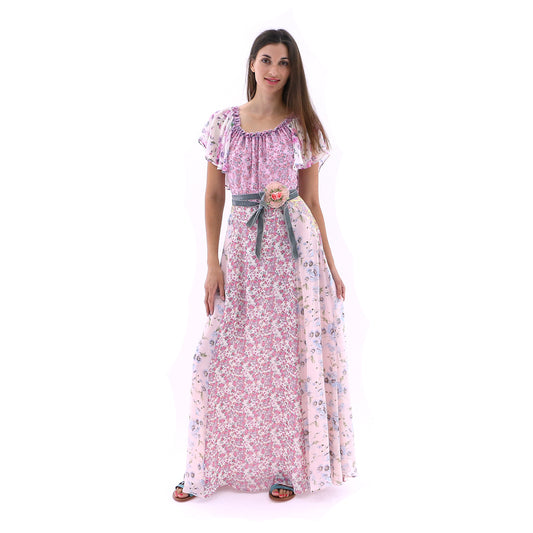Floral Tie Belt