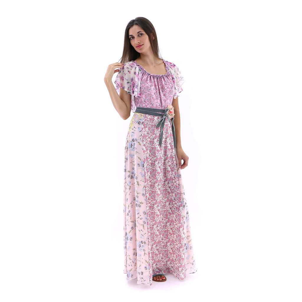 Floral Tie Belt