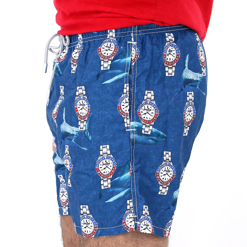 Gustavia Indigo Shark Time Swim Short