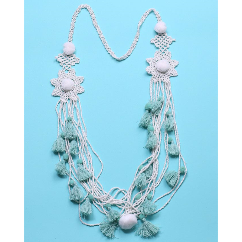 Filadelfia Cheetah Tassels Pendant Necklace