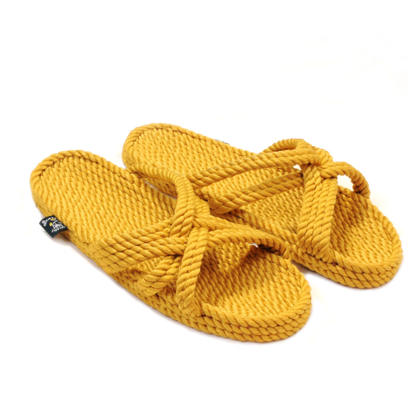 Slip On Sandals in Golden Yellow
