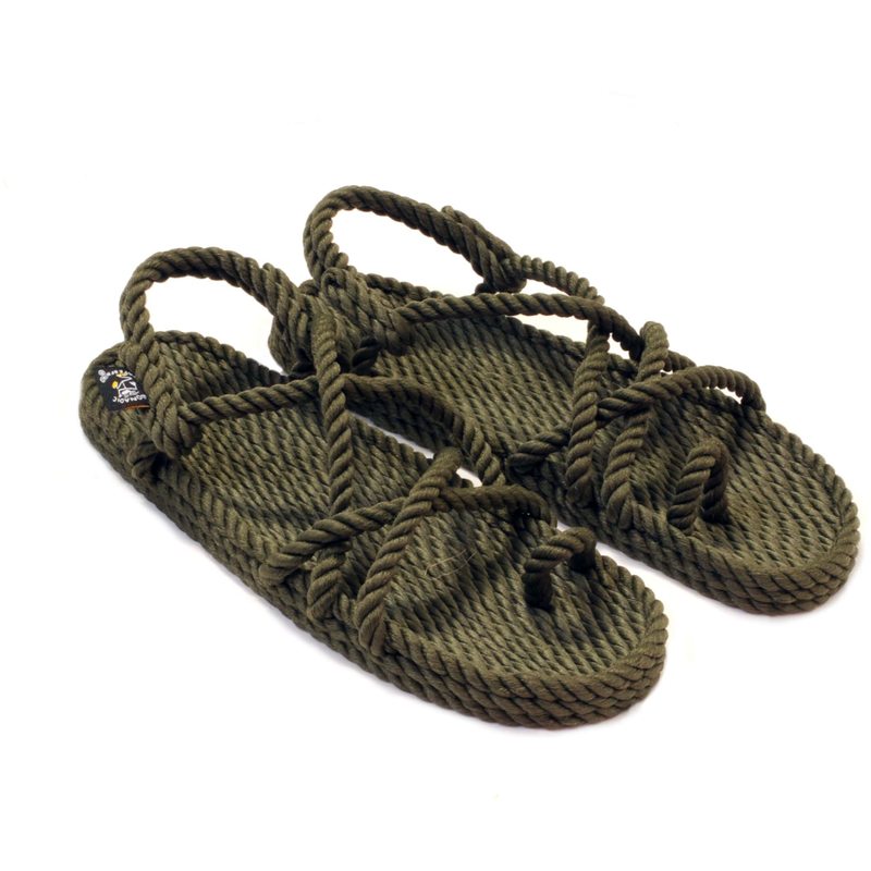 Toe Joe Rope Sandals in Sage Green