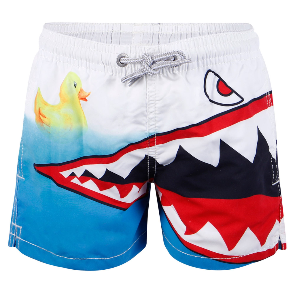 Gustavia Placed Print Army Shark Swim Short