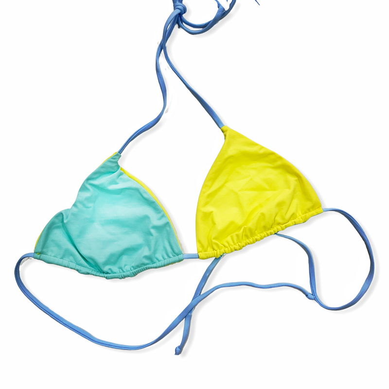 Double Face Pastel Triangle Bikini Set