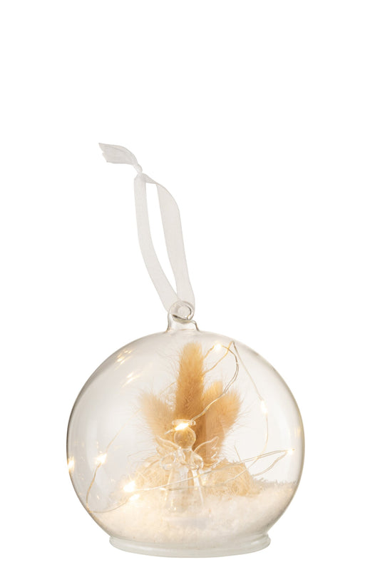 LED Angel Christmas Bauble
