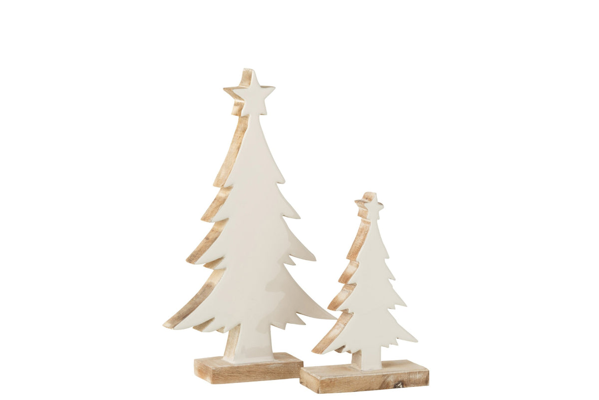 White Wooden Christmas Tree