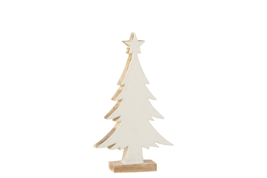 White Wooden Christmas Tree