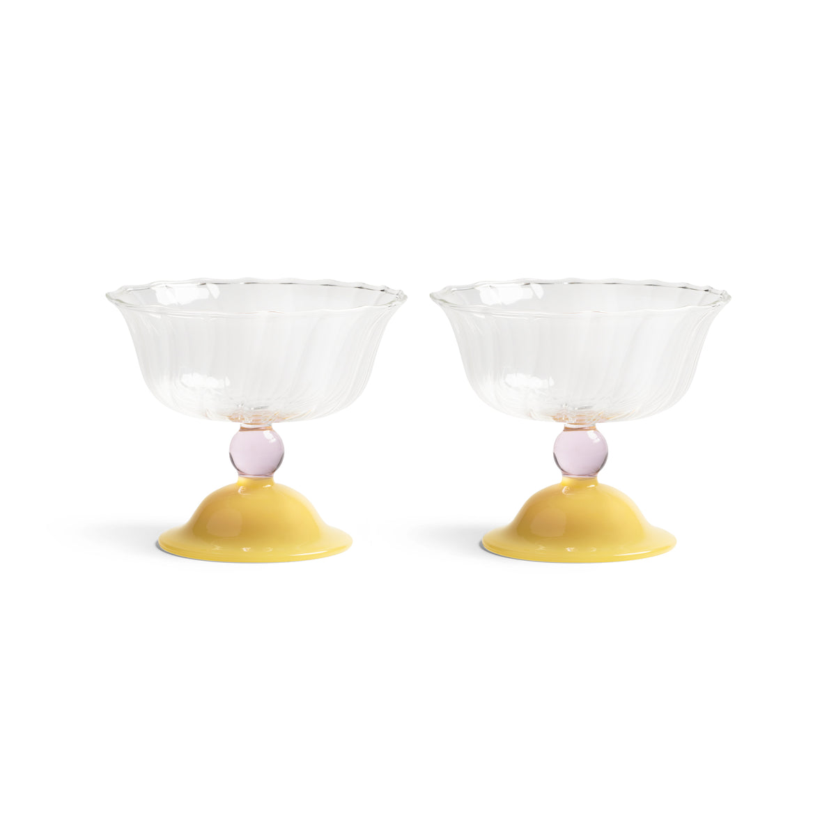 Tulip Coupe Caramel Set of 2