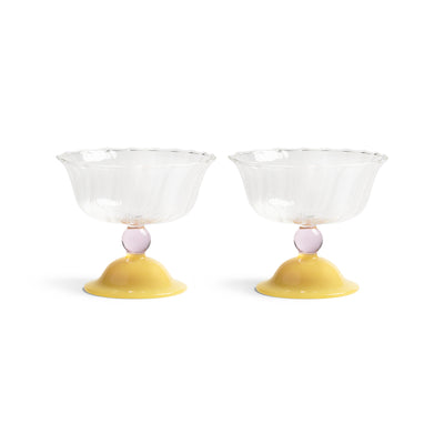 Tulip Coupe Caramel Set of 2