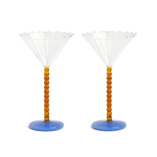 Coupe Perle Amber Set of 2