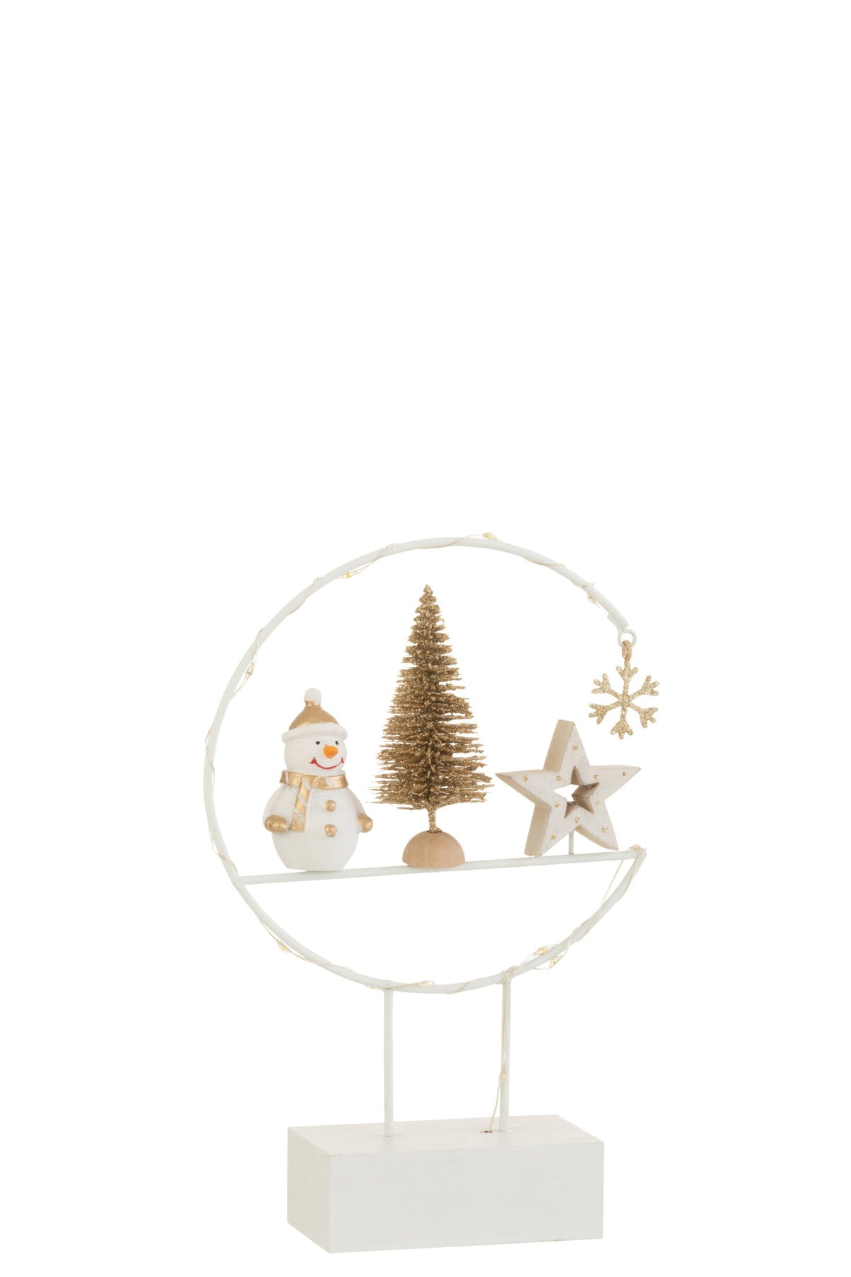 LED Snowman & Santa Semicircles