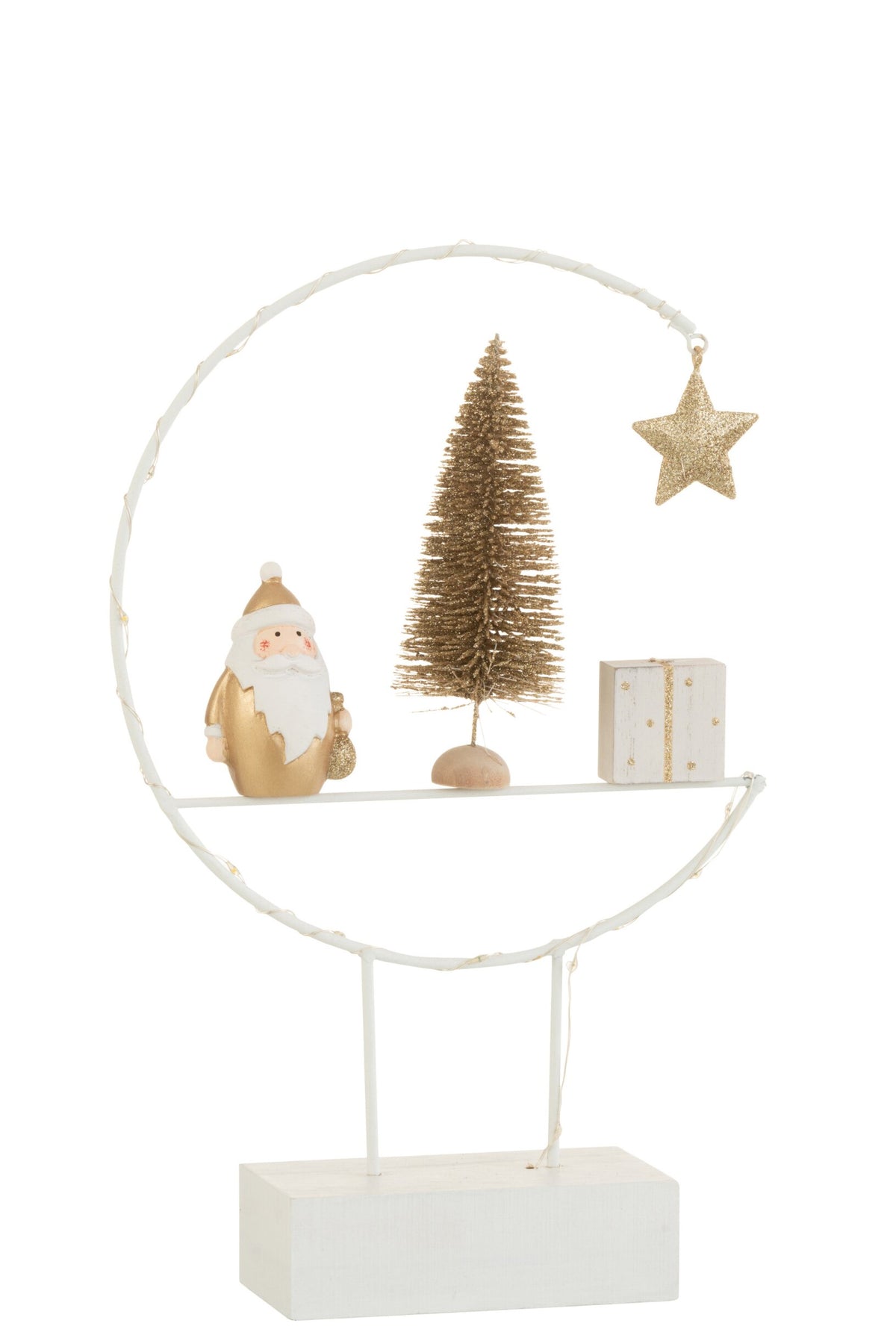 LED Snowman & Santa Semicircles