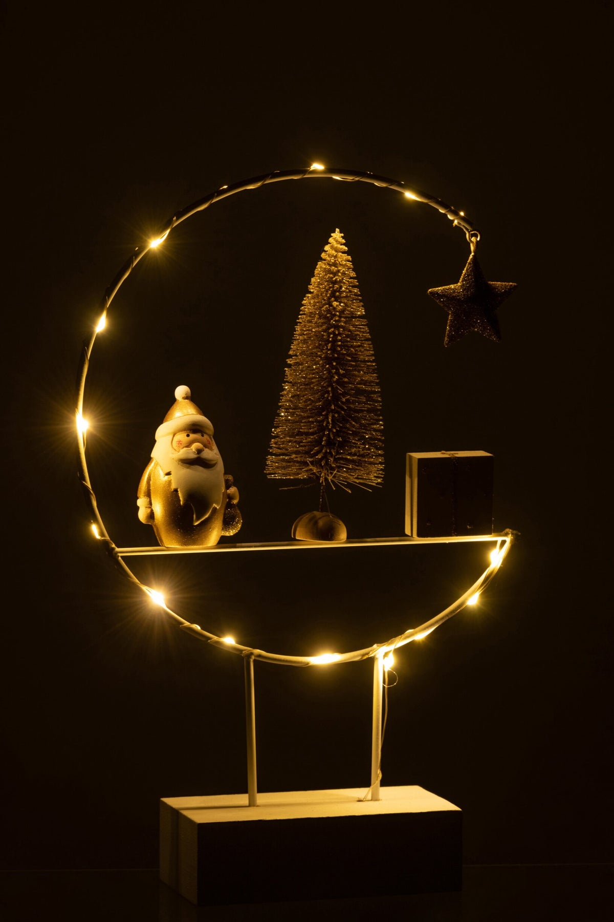 LED Snowman & Santa Semicircles