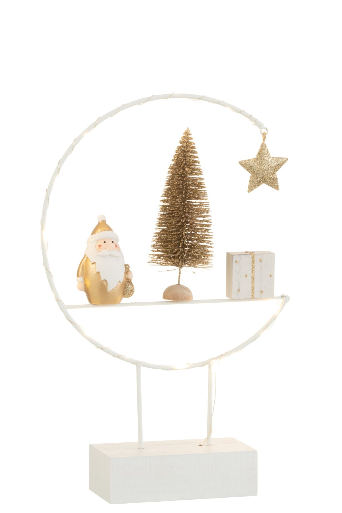 LED Snowman & Santa Semicircles