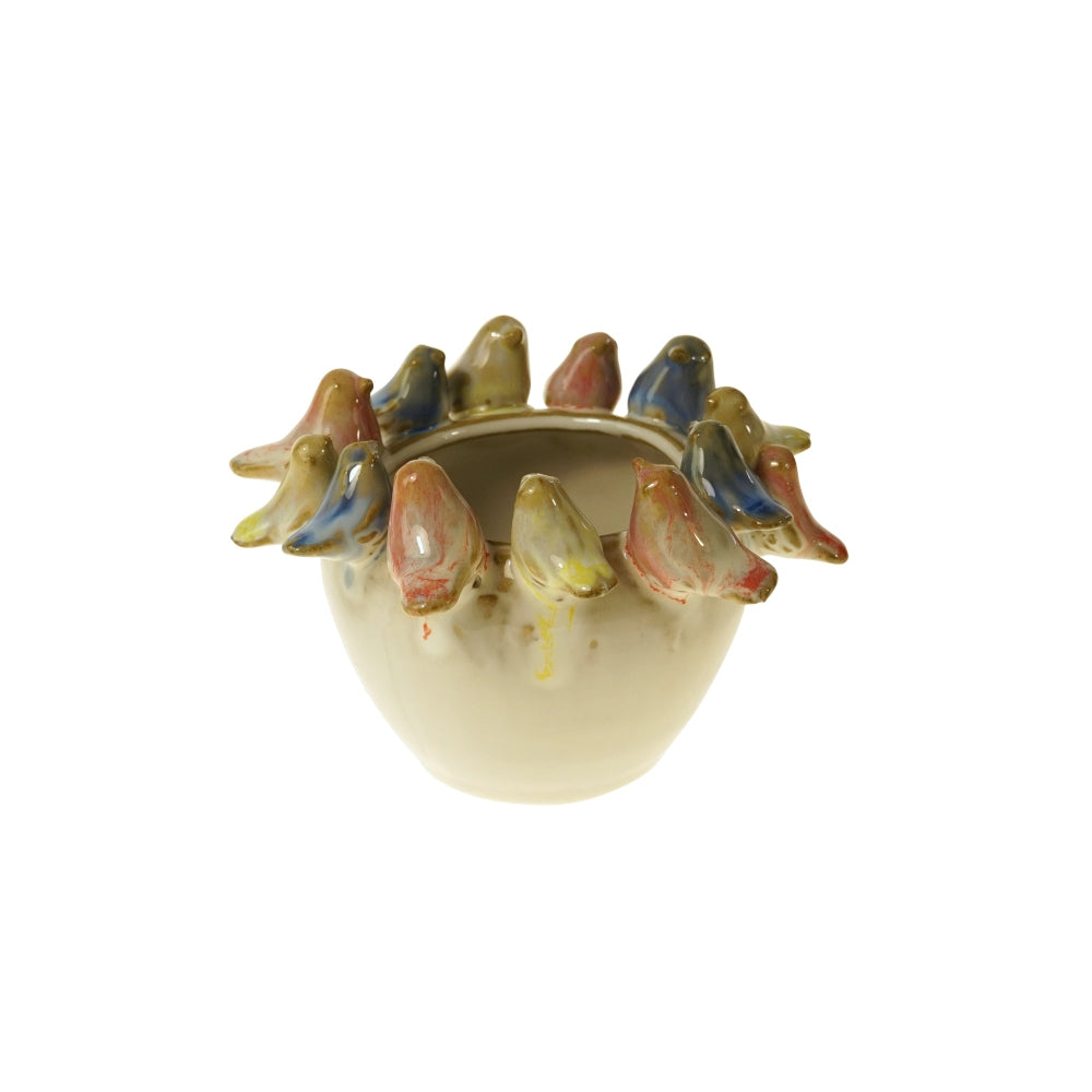 Pot with Birds