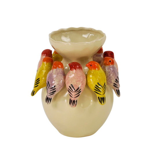 Vase with Birds