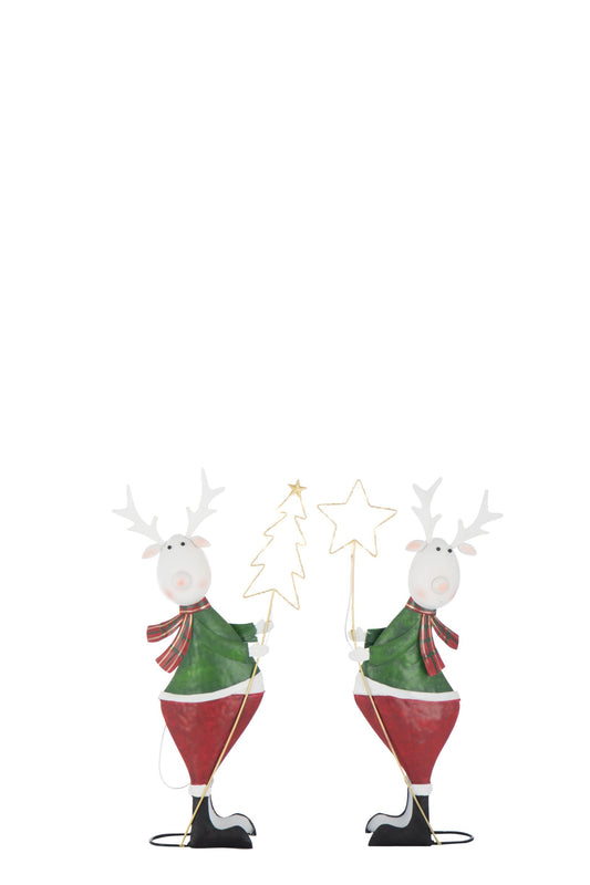 LED Reindeer Holding Star or Tree