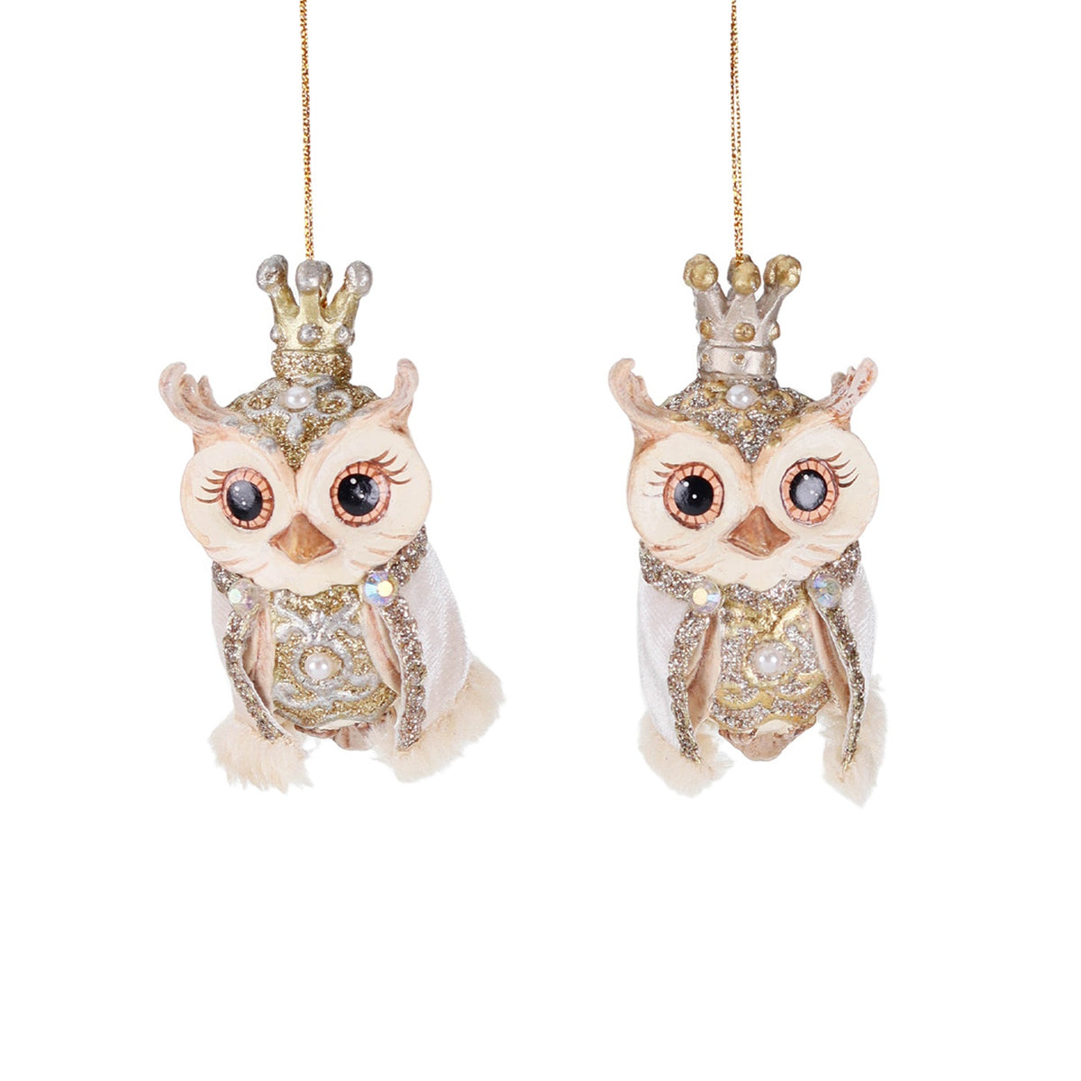 Regal Winter Owl Ornament