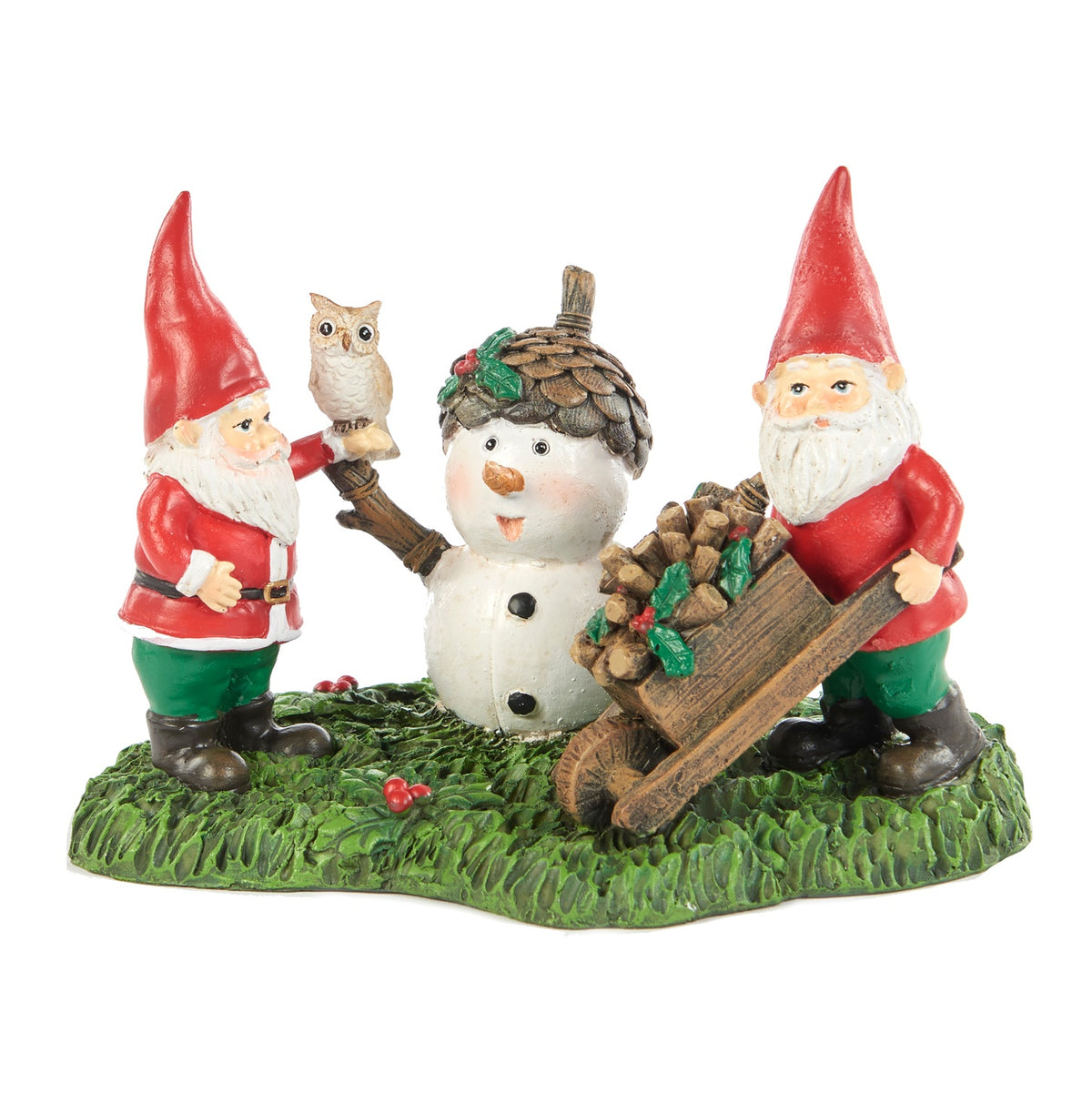 Santa Gnomes with Snowman
