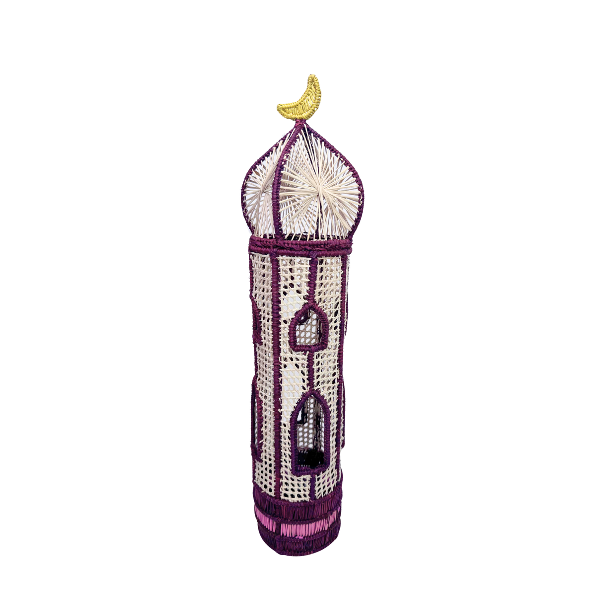 Tall Cylindrical Minaret Burgundy