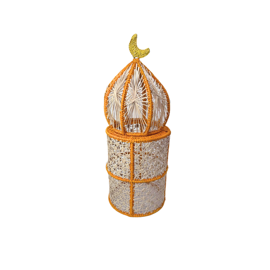 Small Cylindrical Minaret with Knots Yellow