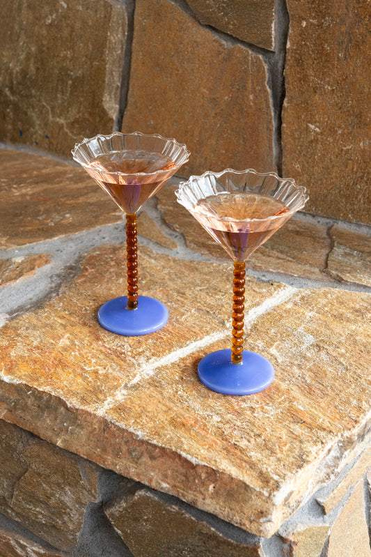 Coupe Perle Amber Set of 2