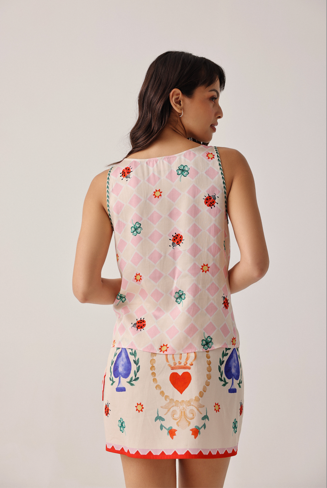 Toni Vest Top in Tarot Print