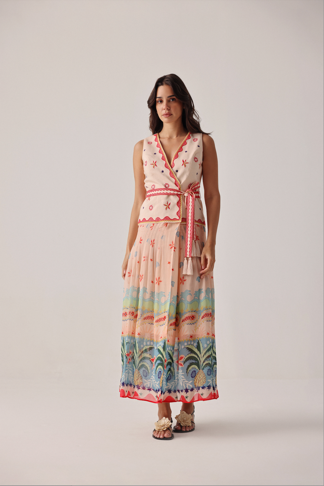 Avery Maxi Dress in Ananas Print