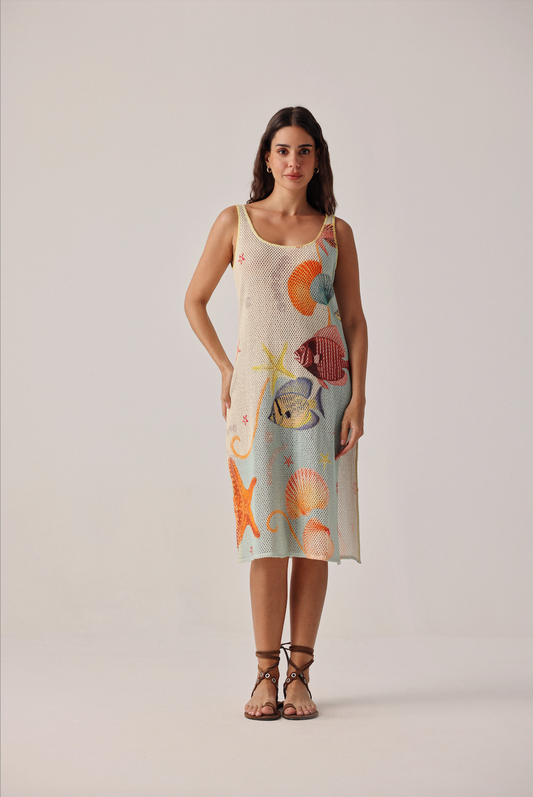 Keya Coverup in Seaborn Print