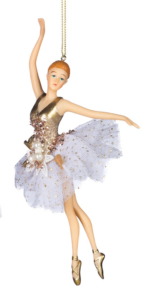 Tulle Pearl Ballerina Ornaments