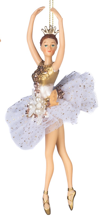 Tulle Pearl Ballerina Ornaments