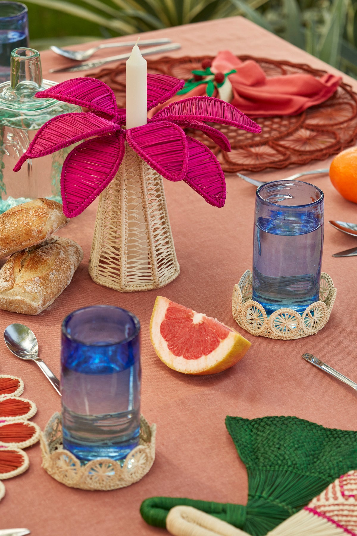 Palm Tree Candle Holder