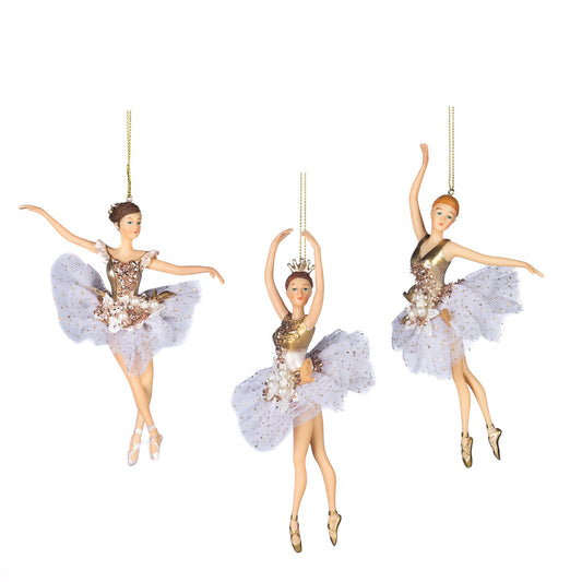 Tulle Pearl Ballerina Ornaments