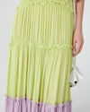 Lime and lilac maxi dress