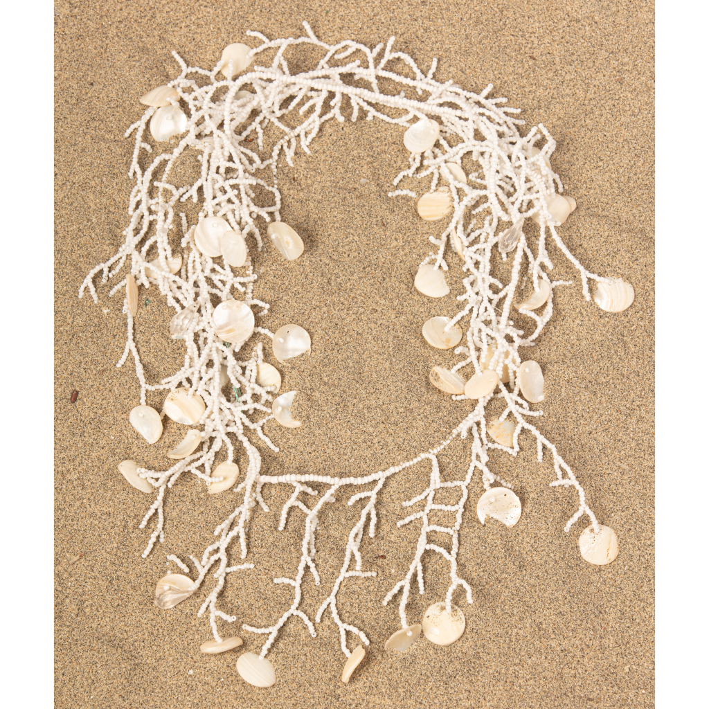 Long White Coral Necklace