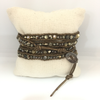 Abalone Wrap Leather Bracelet