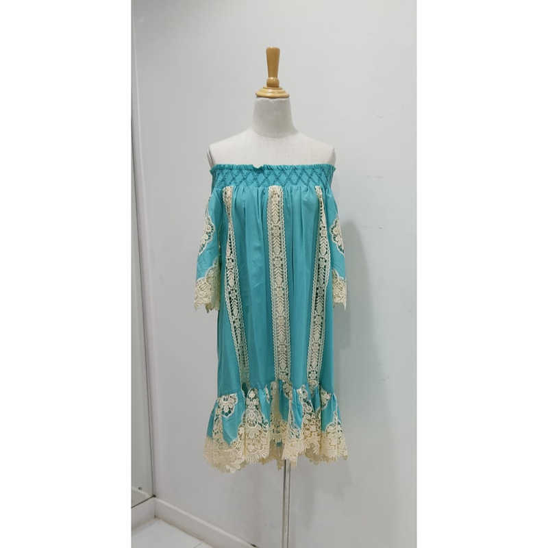 Austria Turquoise Short Dress