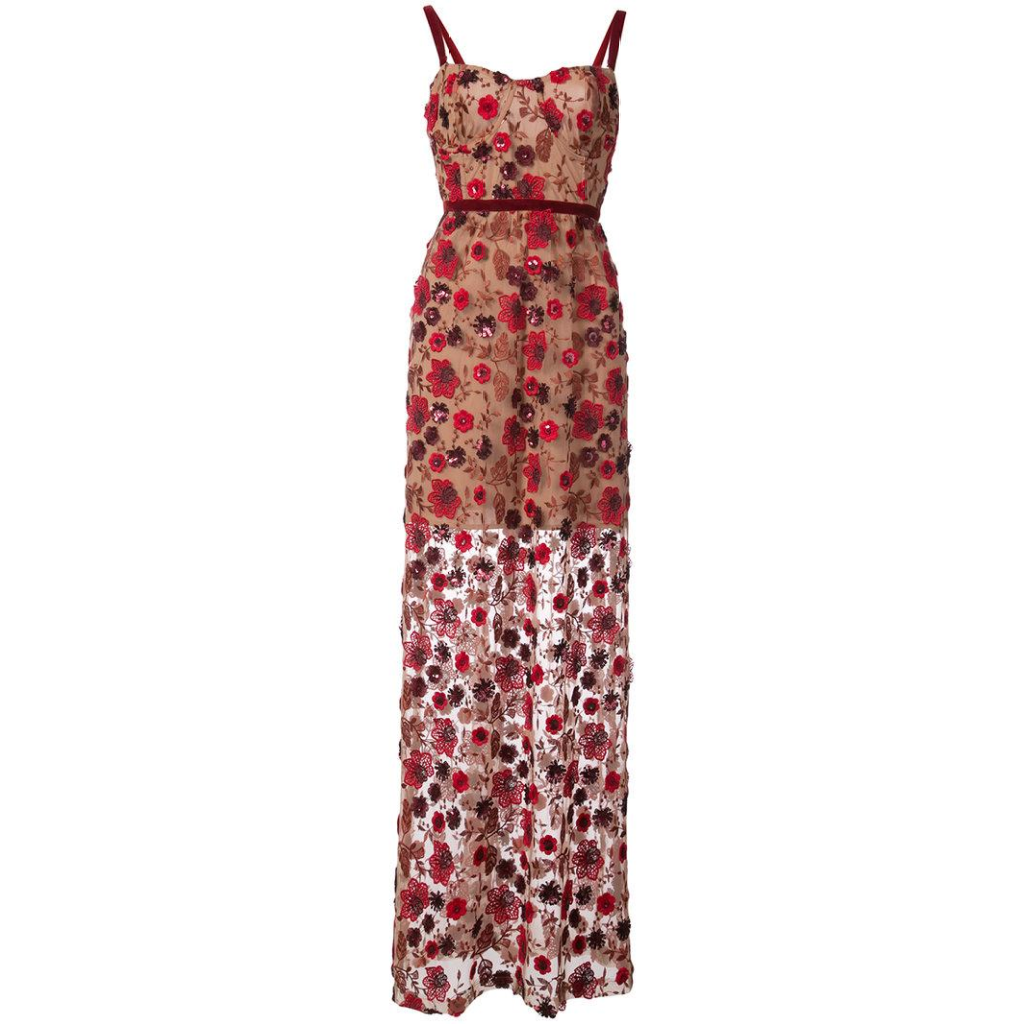 Beatrice strappy maxi outlet dress