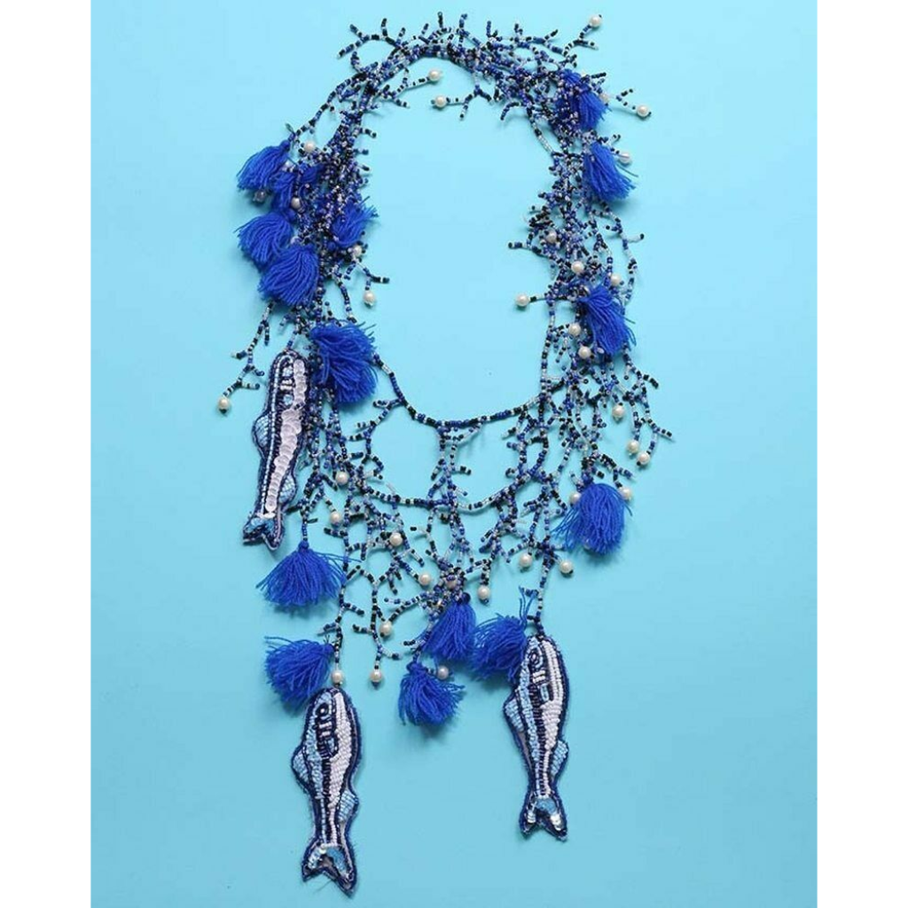 Blue Sea Long Necklace