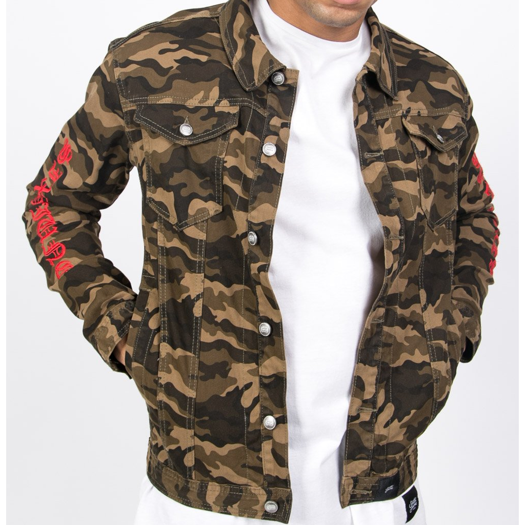 Camouflage Denim Jacket - The Lookout Shop