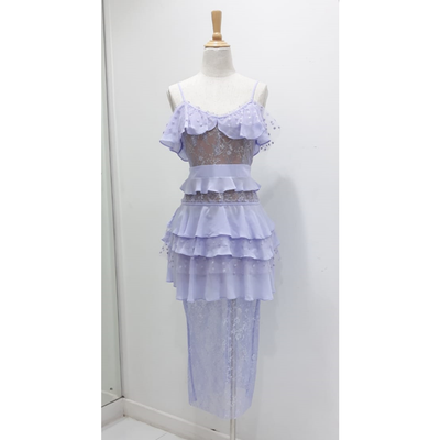 Cosmic Midi Lace Dress