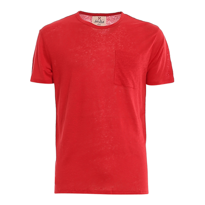 Ecstasea Red Linen T-Shirt