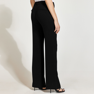 Flared Pants with Crease