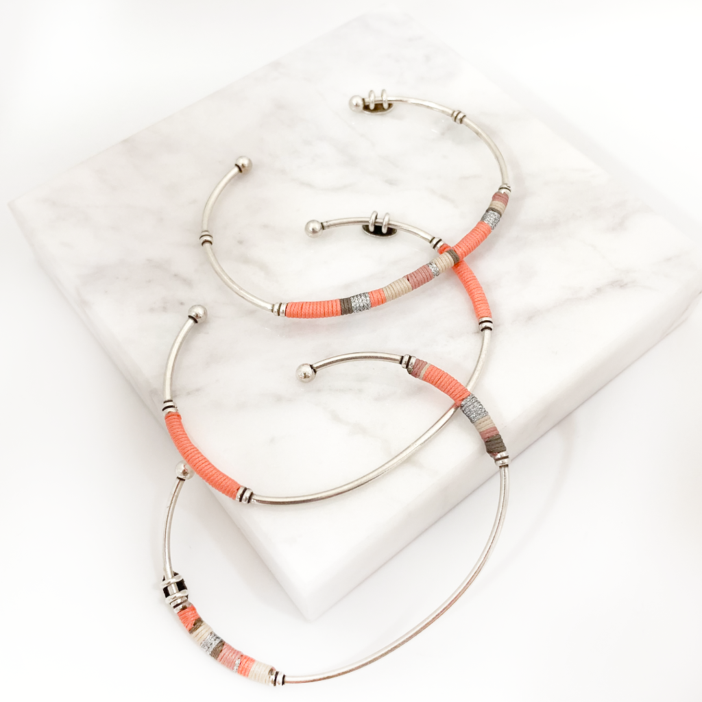 Zanzibar Three-Layered Silver Bracelet