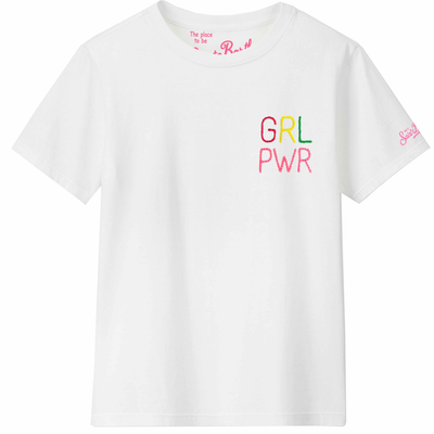 GRL PWR embroidered T-Shirt