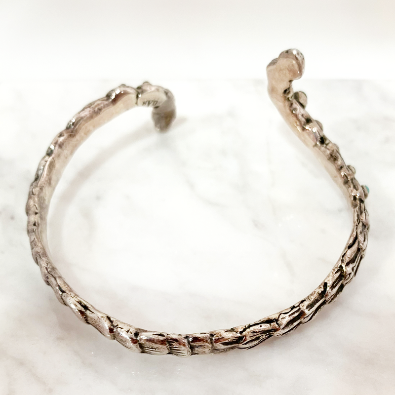 Liane Cabochon Silver Bracelet